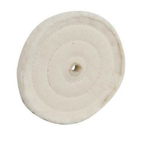 150mm Pure Cotton Double Stitched Buffing Wheel Polishing
