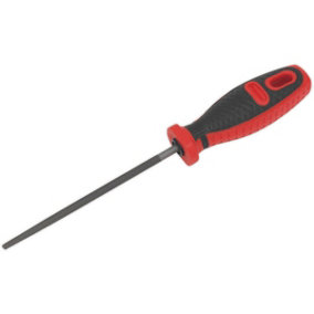 150mm Round Engineers File - Double Cut - Coarse - Comfort Grip Handle