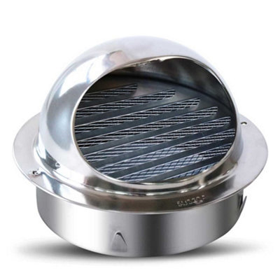 150mm round ventilation grille with insect screen - Wall vent for ...