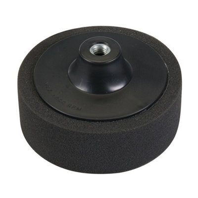 150mm Soft Black Foam Polishing Head M14 Thread Car Waxing Buffing Drill Wheel