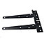 150mm Tee Hinges Shed Door Gate T Strap Hinge Pair With Fixings
