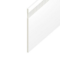 150mm Vented Soffit Board in White - 5m