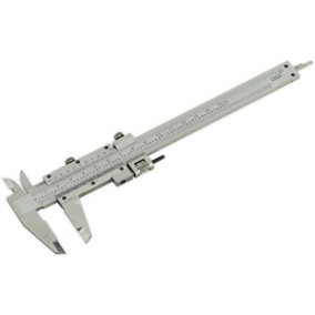 150mm Vernier Calipers - Hardened & Tempered - Dual Locking Carriage - Case