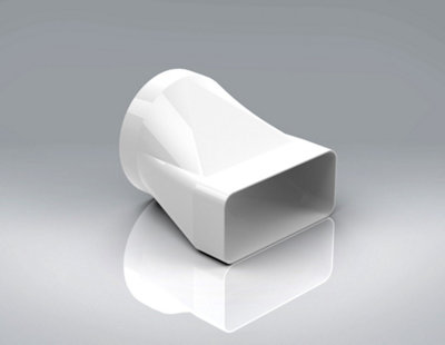 150mm x 70mm Rectangular Ducting to 125mm Round Ducting Adaptor