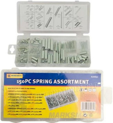 Buy 150Pc Spring Compression Expansion Assortment Kit Workshop Garage ...