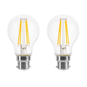 150w Equivalent LED Traditional Looking Filament Light Bulb A60 GLS B22 Bayonet 10.5w LED - Warm White - Pack of 2