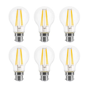 150w Equivalent LED Traditional Looking Filament Light Bulb A60 GLS B22 Bayonet 10.5w LED - Warm White - Pack of 6