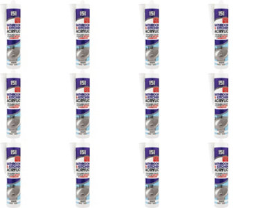 151 Bathroom & Kitchen Sealant White (Pack of 12)