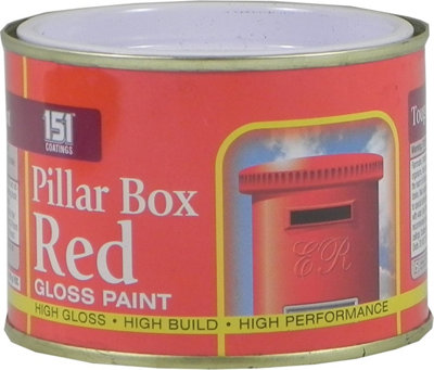 151 Coatings Gloss Paint 180ml Pillar Box Red (Pack of 3)