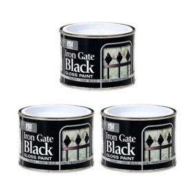 151 Iron Gate Black Gloss Paint 180 ml - Pack of 3