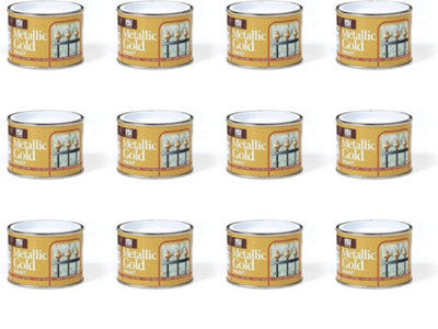 151 Metallic Gold Paint - 180ml (Pack of 12)