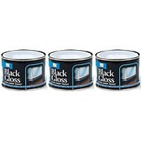 151 Non Drip Paint Black Gloss 180ml (Pack of 3)