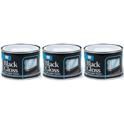 151 Non Drip Paint Black Gloss 180ml (Pack of 3)