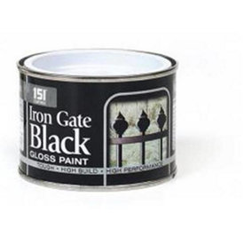 151 Paint Iron Gate Black Gloss 180ml (Tin) - Pack of 2