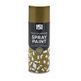 151 Paint Metallic Gold 400ml (Spray) - Pack of 4