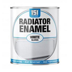 151 Paint Radiator Enamel White Gloss 300ml (Tin) - Pack of 2