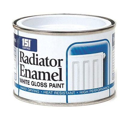151 Radiator Enamel White Gloss Paint - 180ml (Pack of 12)