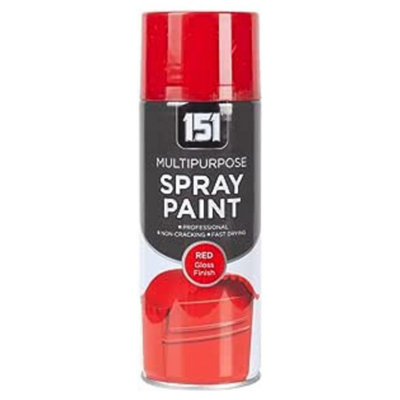 151 Red Gloss MultiPurpose Paint 400ml DIY at B&Q