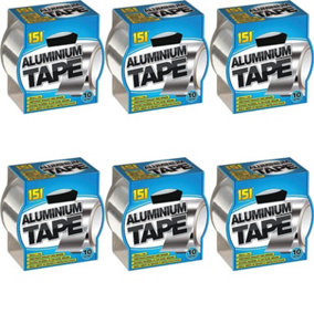 151 Silver Aluminium Tape 48mm X 10 Metres (Pack of 6)