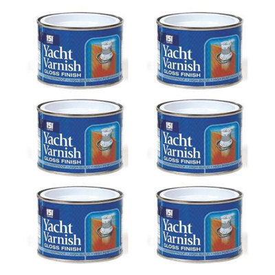 151 Yacht Varnish Gloss Finish 180ml - Waterproof, High Build, High Performance - Pack of 6