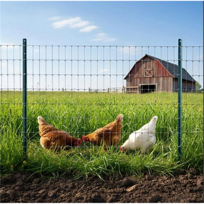 152cm 5FT Metal Fence Posts Pack of 10 No Dig Steel