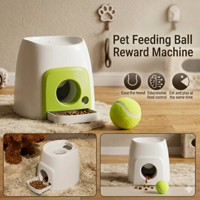 B&Q Automatic Pet Ball Feeder, Interactive Dog Toy And Food Reward Dispenser Toy