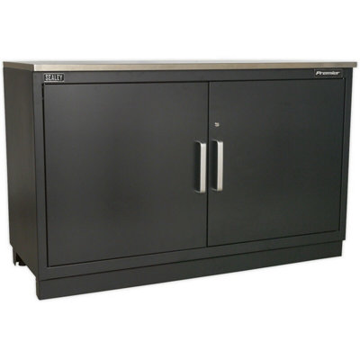 1550mm Heavy Duty Steel Modular Floor Cabinet with Adjustable Shelf and Two Doors