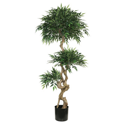 155cm Artificial Acacia Tree Indoor Artificial Potted Plant DIY at B&Q