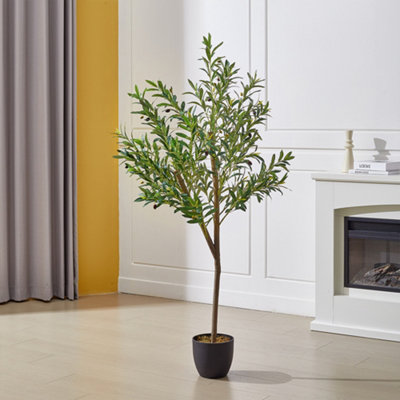 155cm H Artificial Olive Tree Decorative Plant in Planter Suitable for Office Living Room