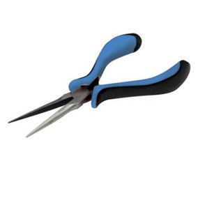 155mm Needle Nose Mini Pliers Soft Grip Handles With Return Springs