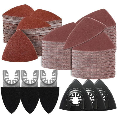 156 Multi Tool Sandpaper Kit for attaching Most Oscillating Tool ...