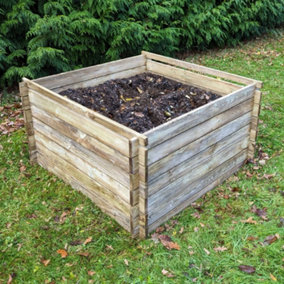 1575 Litre Wooden Compost Bin - Extra Large Composter by Woven Wood™