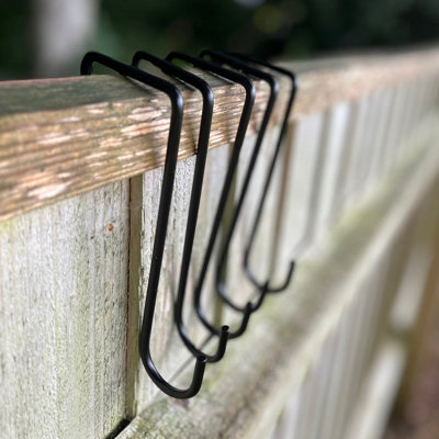 15cm Bracket Fence Panel Hooks (Set of 12)