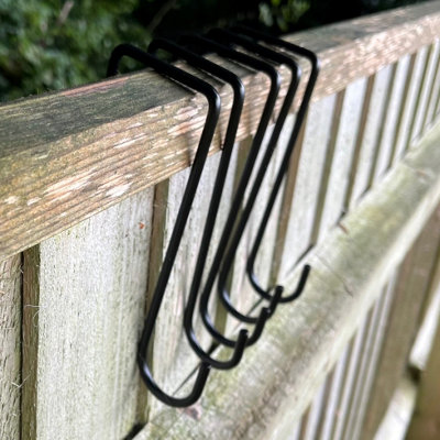 15cm Bracket Fence Panel Hooks (Set of 6)