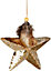 15cm Gold  Star - Christmas Hanging Decoration
