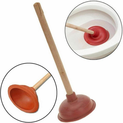 15cm Heavy Duty Rubber Sink Toilet Drain Bath Plunger Unblocker