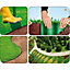 15cm X 9m Garden Lawn Edging Border Plastic Edger Roll For Lawns Borders Flower Beds