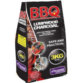 15kg (5 x 3Kg Bags) Lumpwood Charcoal for Barbecues / BBQs