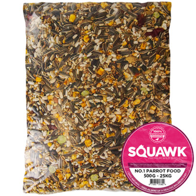 15kg SQUAWK Parrot Fruit - Nutritious African Grey Macaw Parrots Food Feed Mixtured