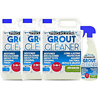 15L + 750ml Pro-Kleen Tile Grout Cleaner Restorer Reviver for Kitchen and Bathroom