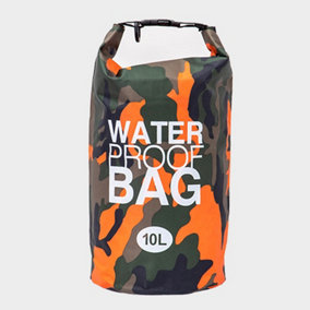 15L Double Strap Orange Multifunctional Outdoor PVC Waterproof Backpack