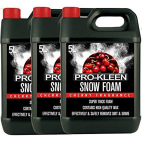 15L of Pro-Kleen Cherry Snow Foam with Wax - Super Thick & Non-Caustic Foam