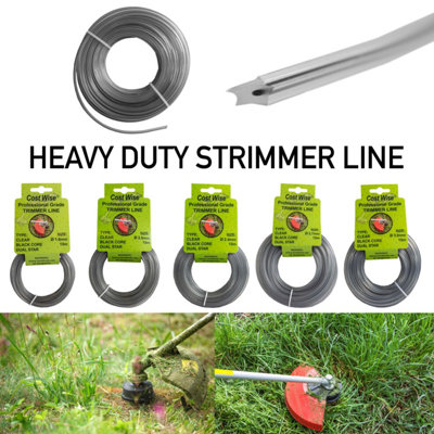 15m length of Duel core star shape trimmer/strimmer line for extra ...