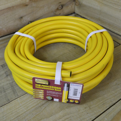 15m Pro Gold Yellow Hammer Professional Garden Hose Pipe - 3