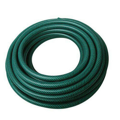 15m Reinforced PVC Hose Pipe 1/2" Inch Diameter Kink Resistant Garden