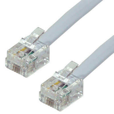 15m RJ11 Male to Plug Cable Router Modem Lead Broadband Filter Phone ADSL Fax