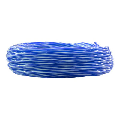 15m x2.00mm of strimmer/trimmer line,blue/white twist line gives you ...