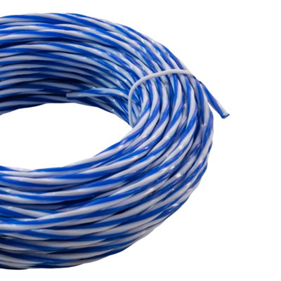 15m x2.70mm of strimmer/trimmer line,blue/white twist line gives you ...