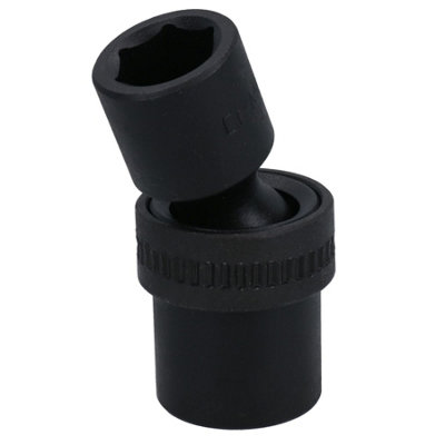 15mm 1/2in Drive Universal Swivel Wobble Metric Impact Shallow Socket 6 Point