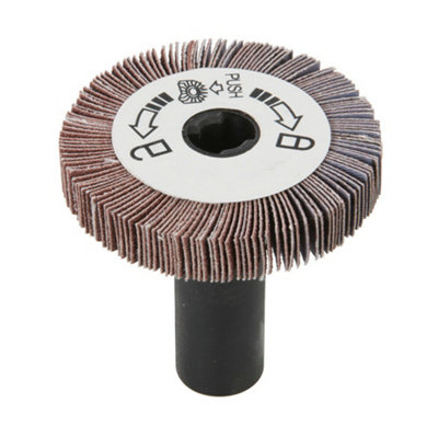 15mm 120 Grit Round Sanding Flap Wheel Electric Barrell Drum Sanders Polishing - 4